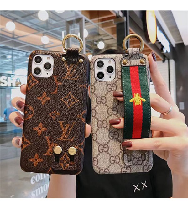 ルイヴィトン グッチ ブランド iphone 13 pro/13 pro max/13 miniケース お洒落 LV GUCCI レザー製 ハンドベルト付き 便利リング アイフォン13/12/11/x/xr/xs/8/7カバー 高級  ファッション メンズ レディーズ