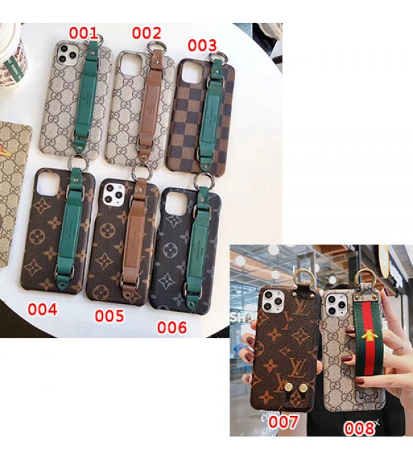 ルイヴィトン グッチ ブランド iphone 13 pro/13 pro max/13 miniケース お洒落 LV GUCCI レザー製 ハンドベルト付き 便利リング アイフォン13/12/11/x/xr/xs/8/7カバー 高級  ファッション メンズ レディーズ