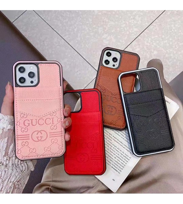 GUCCI グッチ ハイブランド iphone 14/14 pro/14 pro max/14 plusケース モノグラム 経典 カード入れ レザー 落下保護 ジャケット型 耐衝撃 保護 アイフォン14カバー 大人気 メンズ レディース 