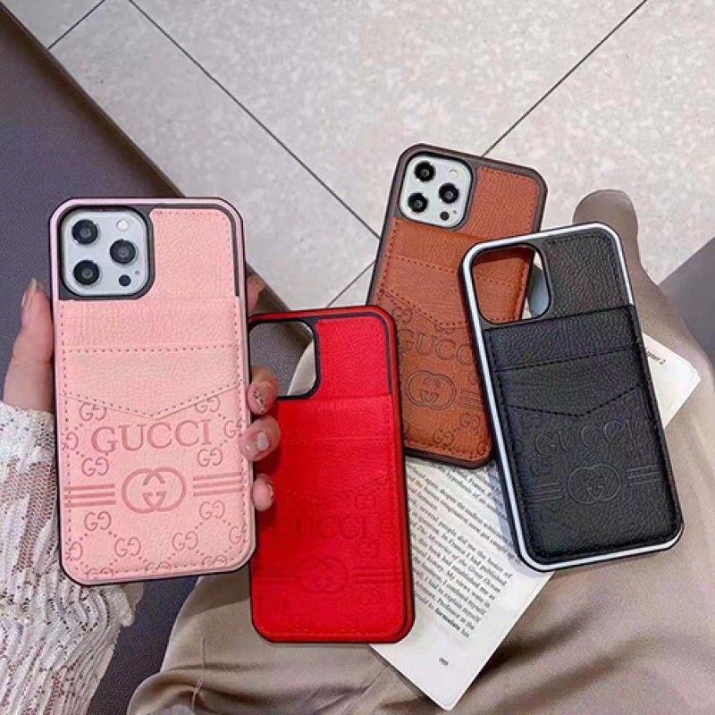 GUCCI グッチ ハイブランド iphone 14/14 pro/14 pro max/14 plusケース モノグラム 経典 カード入れ レザー 落下保護 ジャケット型 耐衝撃 保護 アイフォン14カバー 大人気 メンズ レディース 