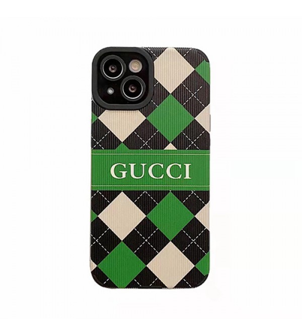 グッチ iphone 13/13 pro/13 mini/13 pro maxケース 市松模様 ブランド ins風 GUCCI モノグラム柄 カラー ジャケット型 アイフォン13/12/11/x/xs/xr/8/7カバー メンズ レディース