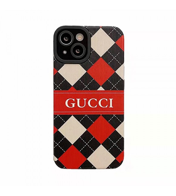 グッチ iphone 13/13 pro/13 mini/13 pro maxケース 市松模様 ブランド ins風 GUCCI モノグラム柄 カラー ジャケット型 アイフォン13/12/11/x/xs/xr/8/7カバー メンズ レディース