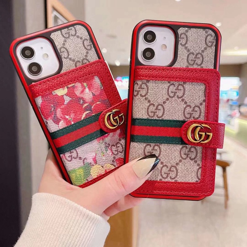 GUCCI ブランド グッチ iphone se3/13/13 pro/13 pro max/12/11ケース かわいい バッグ型 レザー製 モノグラム カード収納 シンプル アイフォン13/12/11ケース ファッション メンズ レディーズ