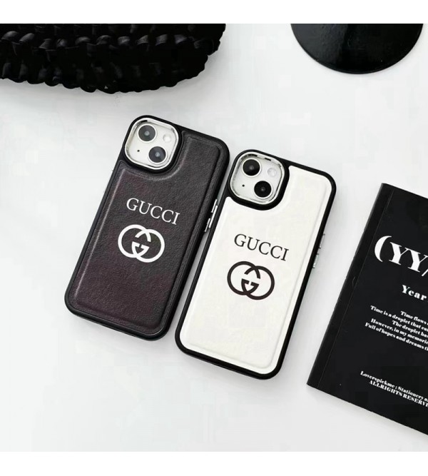 Gucci グッチ iphone14Pro max/14Pro/14Plus/14ケース 韓国風 モノグラム レザー製 背面エンボス ブランド アイフォン14プロ マックス/14プロ/14プラス/13/12/11カバー ファッション メンズ レディース