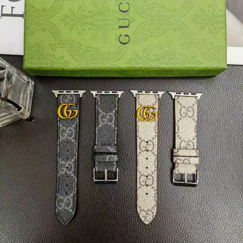 GUCCI ブランド アップルウォッチ 8/SE2/Ultra/7バンド 立体 グッチ レザー モノグラム Apple Watch 8/7/se2/6/5/se/4/3/2/1ベルト セレブ愛用 大人気 メンズ レディース