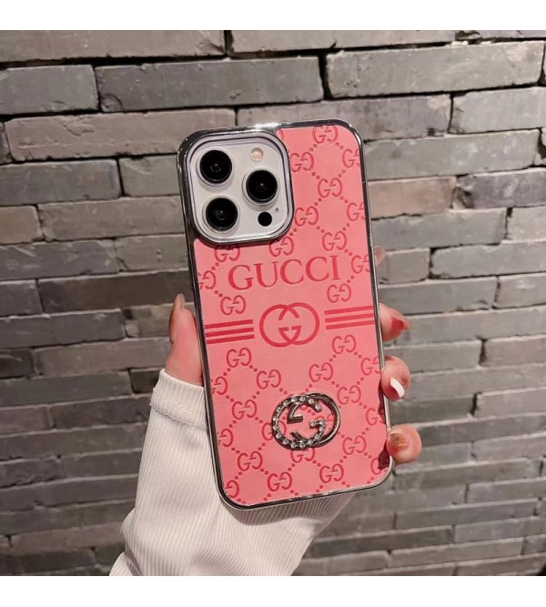 Gucci グッチ 男女兼用 人気 ブランド iphone15 14 13 12 proケース  手帳型 ストラップ付きブランド アイフォン15 8/7 plus se3 2 14 plus ケース 韓国風 アイフォン15 14 13 スマホケース インスタ風