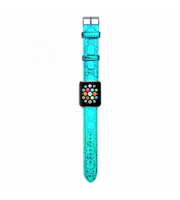Gucci グッチブランド Apple Watch9/8ベルト 腕時計 ストラップapple watch ultraバンド メンズ レディースモノグラム アップルウォッチSE2バンド レザー製芸能人愛用 アップルウォッチUltra