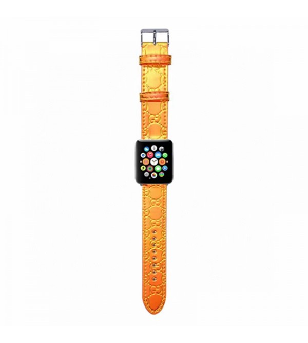 Gucci グッチブランド Apple Watch9/8ベルト 腕時計 ストラップapple watch ultraバンド メンズ レディースモノグラム アップルウォッチSE2バンド レザー製芸能人愛用 アップルウォッチUltra