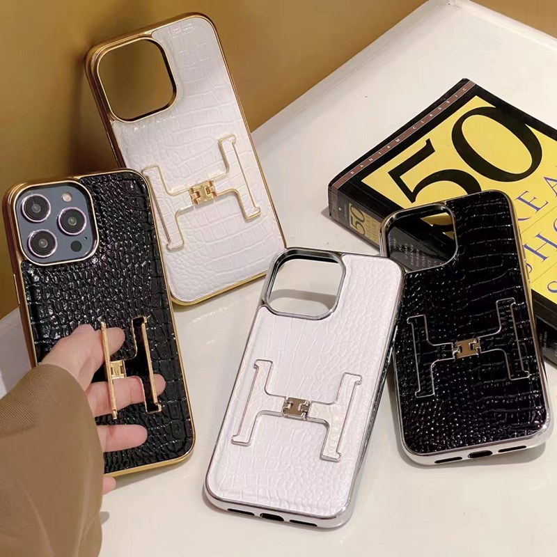 PRADA/プラダ HERMES/エルメス ブランド iPhone 14/14 Pro/14 Pro Maxケース かわいい モノグラム ワニ レザー スタンド機能 革 ジャケット型 コピー アイフォン14/14プロ/14プロ マックス/13/12/11カバー コピー パロディ風 新品 メンズ レディース