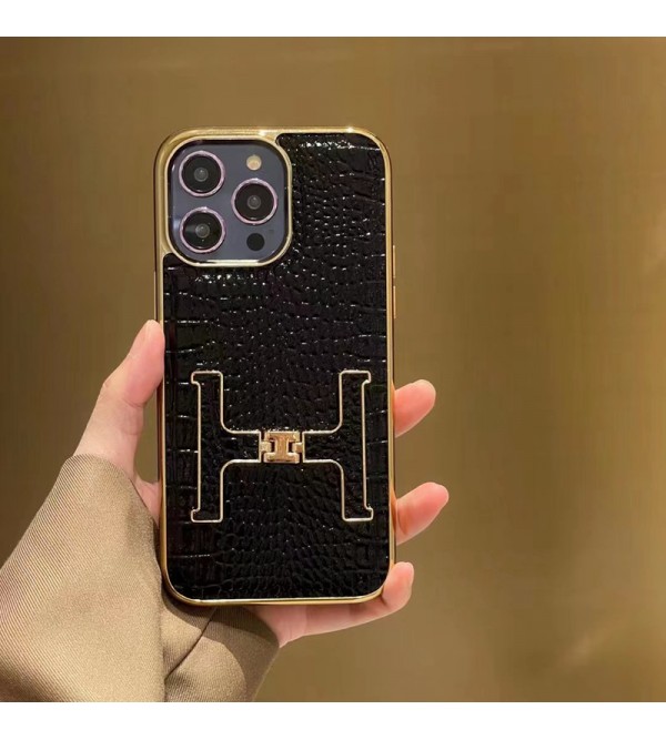 PRADA/プラダ HERMES/エルメス ブランド iPhone 14/14 Pro/14 Pro Maxケース かわいい モノグラム ワニ レザー スタンド機能 革 ジャケット型 コピー アイフォン14/14プロ/14プロ マックス/13/12/11カバー コピー パロディ風 新品 メンズ レディース