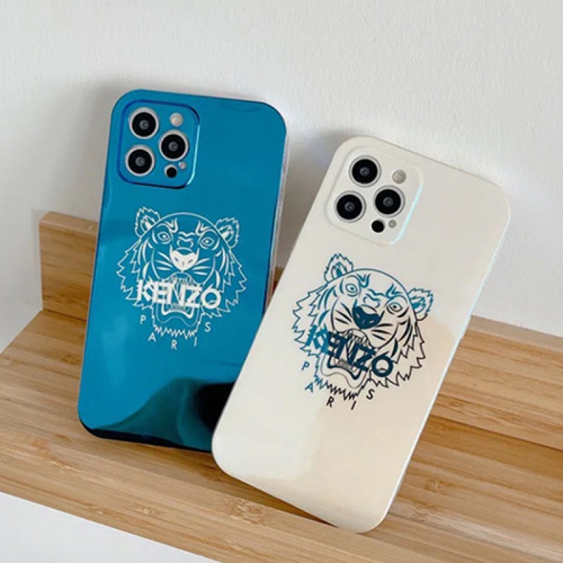 KENZO ブランド  iphone 13/13 pro/13 pro max/13 miniケース お洒落 虎頭柄 ジャケット型 ケンゾー  きらきら アイフォン13/12/11/x/xs/xr/8/7カバー ファッション メンズ レディーズ