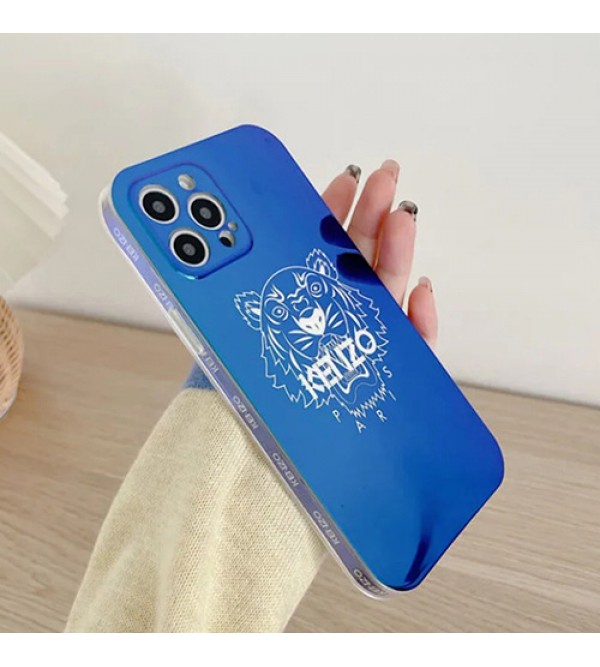 KENZO ブランド  iphone 13/13 pro/13 pro max/13 miniケース お洒落 虎頭柄 ジャケット型 ケンゾー  きらきら アイフォン13/12/11/x/xs/xr/8/7カバー ファッション メンズ レディーズ