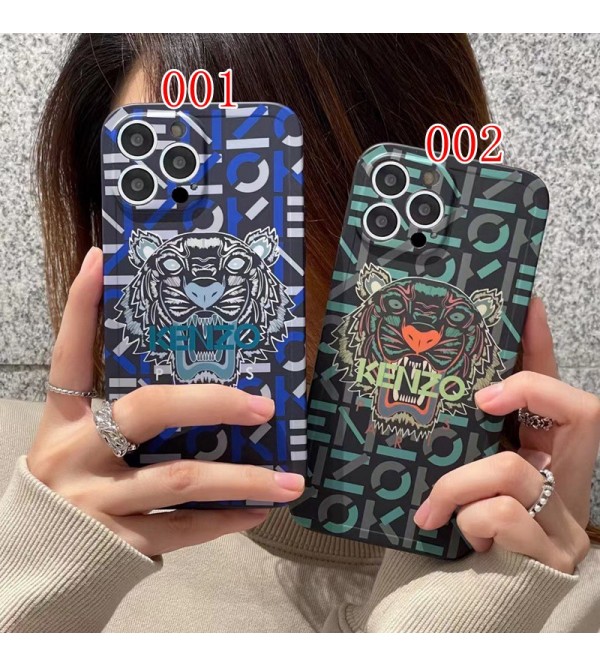 Kenzo ケンゾー ハイブランド iphone 14/14 pro/14 pro max/14 plusケース かわいい 虎頭 モノグラム カラー ジャケット型 シリコン アイフォン14/14プロ/14マックス/13/12/11/x/xs/xr/8 plus/7 plusカバー 携帯 軽量 ファッション メンズ レディーズ