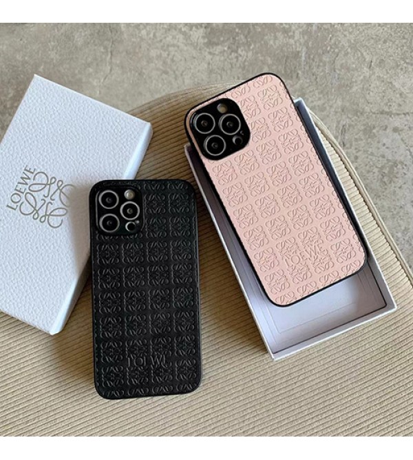 LOEWE ロエベ女性向け iphone15pro max xr xs max 8/7 plusケース ガラス型 モノグラム iphone 15 14 plusケース 個性 アイフォン15 14 13 スマホケース インスタ風