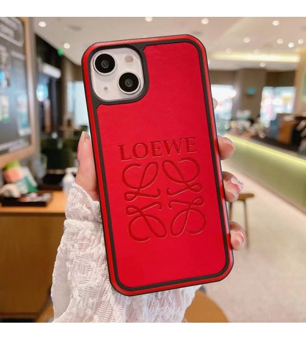 LOEWE/ロエベ ブランド iphone 14/14 pro/14 pro max/14 plusケース 可愛い ジャケット型  モノグラム ソフト 芸能人愛用 アイフォン14/13/12/11/X/XS/XR/8/7カバー ファッション メンズ レディーズ