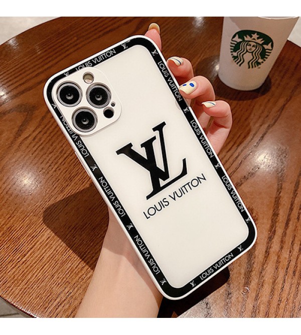 ルイヴィトン LV ブランド iPhone 13 mini/13 pro/13 pro maxケース 鏡面ガラス型 韓国風 ジャケット型 黒白色 アイフォン13/12/11/x/xr/xs/8/7カバー モノグラム 耐衝撃 ファッション メンズ レディース