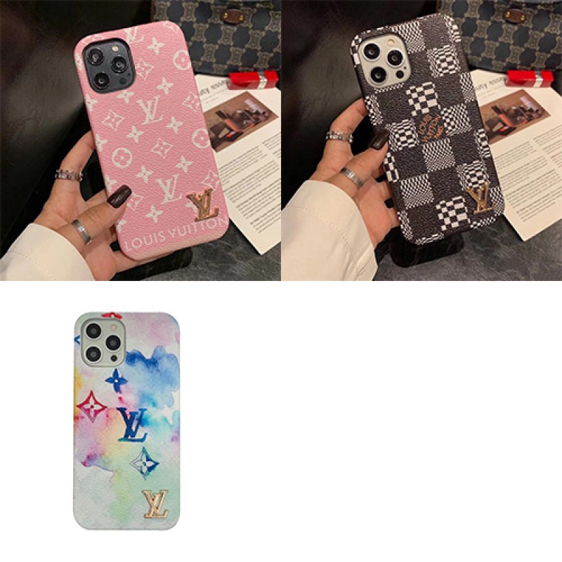 LV/ルイヴィトン ブランド iphone 13 pro/13 mini/13 pro maxケース 水彩風 ジャケット型 経典 芸能人愛用 モノグラム 墨絵 アイフォン13/12/11/se2/X/XS/XR/8/7カバー 大人気スマホケース メンズ レディース