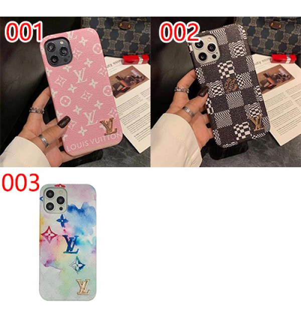 LV/ルイヴィトン ブランド iphone 13 pro/13 mini/13 pro maxケース 水彩風 ジャケット型 経典 芸能人愛用 モノグラム 墨絵 アイフォン13/12/11/se2/X/XS/XR/8/7カバー 大人気スマホケース メンズ レディース