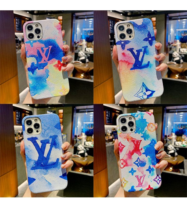 LV/ルイヴィトン ブランド iphone 13/13 pro/13 mini/13 pro maxケース 芸能人愛用 ジャケット型 経典 水彩風 大人気 モノグラム アイフォン13/12 pro/12 pro max/11/se2カバー  墨絵 ファッション IPHONE X/XS/XR/8/7スマホケース メンズ レディース