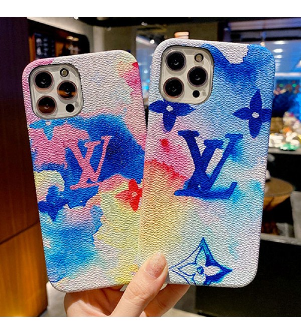 LV/ルイヴィトン ブランド iphone 13/13 pro/13 mini/13 pro maxケース 芸能人愛用 ジャケット型 経典 水彩風 大人気 モノグラム アイフォン13/12 pro/12 pro max/11/se2カバー  墨絵 ファッション IPHONE X/XS/XR/8/7スマホケース メンズ レディース