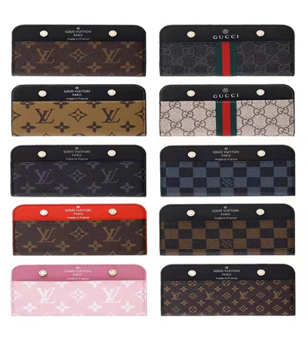 GUCCI ルイヴィトン ブランド iphone 14/14 pro/14 pro maxケース オシャレ LV 手帳型 レザー リベット付き グッチ カード入れ iphone12/12pro/12pro maxケース ビジネス風 アイフォン13/12/11ケース ファッション レディース