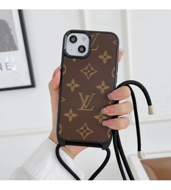 BURBERRY/バーバリー LV/ルイヴィトン ブランド iphone 14/14 pro/14 pro max/se3/13 miniケース 経典 ビジネス GUCCI/グッチ 個性 モノグラム ストラップ付き 斜め掛け アイフォン14/13/12/11/x/8/7カバー ファッション メンズ レディース