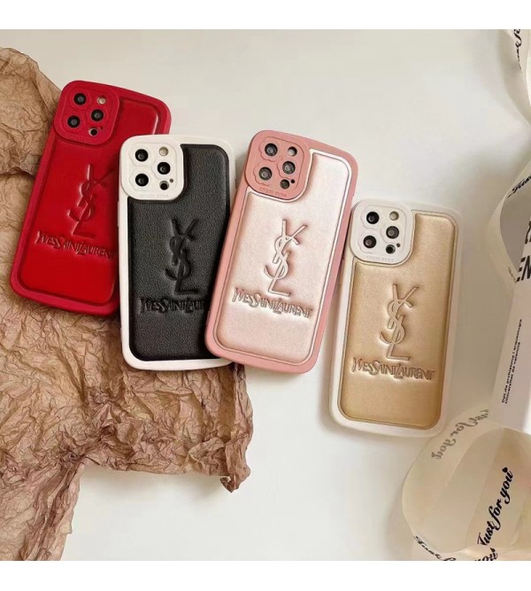 YSL イブサンローラン iphone14Pro max/14Pro/14/14Plusケース レザー 純色 Yves Saint Laurent アイフォン14/13/12/11/x/xs/xr/8+/7+カバー 光沢スマホケース 手触り良い レディース