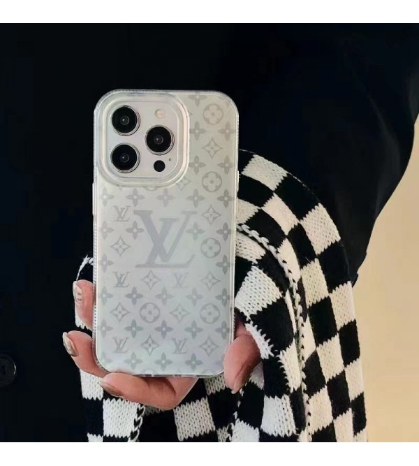 LV ルイヴィトン ブランド iphone 14/14 pro/14 pro max/14 Plusケース クリア 透明感 モノグラム ジャケット型 スマホケース カラー色 アイフォン14プロ マックス/13/12/11カバー メンズ レディーズ