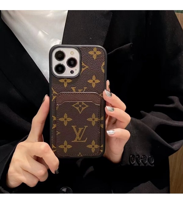 Lv ルイヴィトン 男女兼用 人気 ブランド iphone15 14 13 12 proケース  手帳型 ストラップ付き モノグラム iphone 15 14 plusケース 個性ブランド アイフォン15 8/7 plus se3 2 14 plus ケース 韓国風