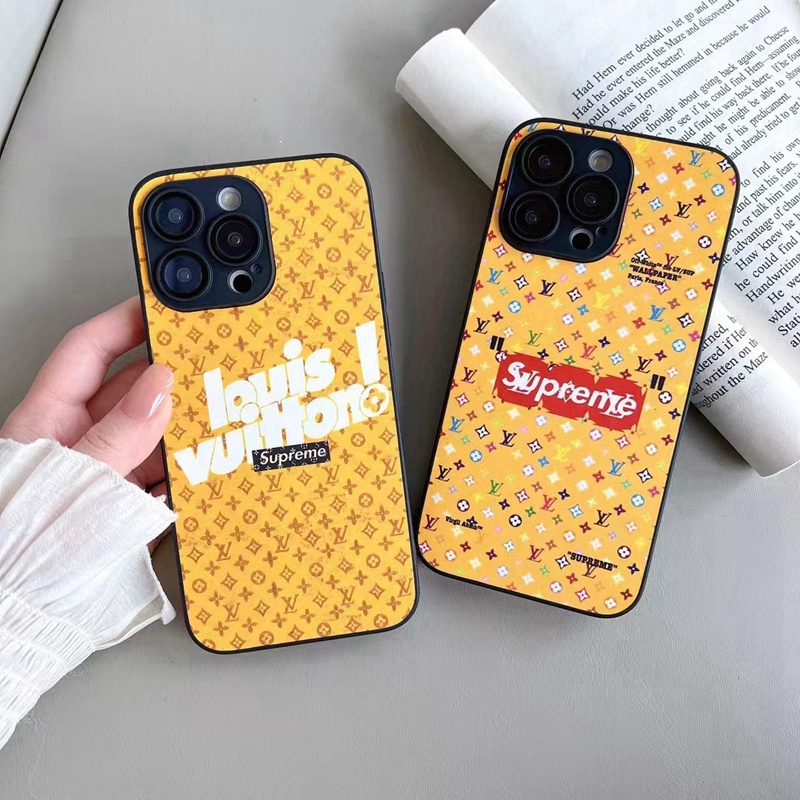 LV/ルイヴィトン SUPREME/シュプリーム コラボ ブランド iphone 14/14 pro/14 pro maxケース カラー モノグラム アイフォン14/13/12/11カバー ファッション メンズ レディーズ