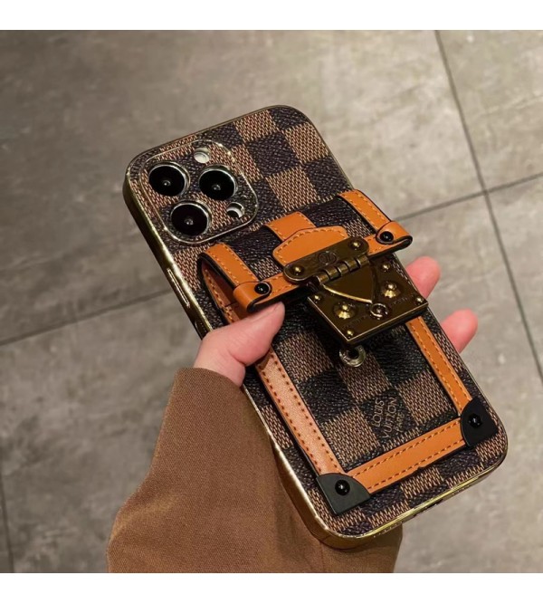 LV ブランド ルイヴィトン iphone 14/14 pro/14 pro max/14 plusケース おしゃれ カード入り ボタン付き レザーバッグ型 ストラップ付き モノグラム 斜めがけ アイフォン14/14プロ/14プロ マックス/14マックス/14/13/12/11/X/XS/XR/8 PLUS/7 PLUSカバー 大人気 メンズ レディース