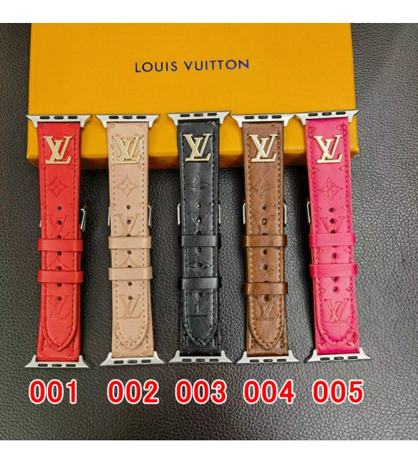 LV ブランド アップルウォッチ 8/SE2/Ultra/7バンド オシャレ ルイヴィトン レザー  立体 モノグラム Apple Watch 8/7/se2/ultra/6/5/se/4/3/2ベルト 大人気 ストラップ メンズ レディース