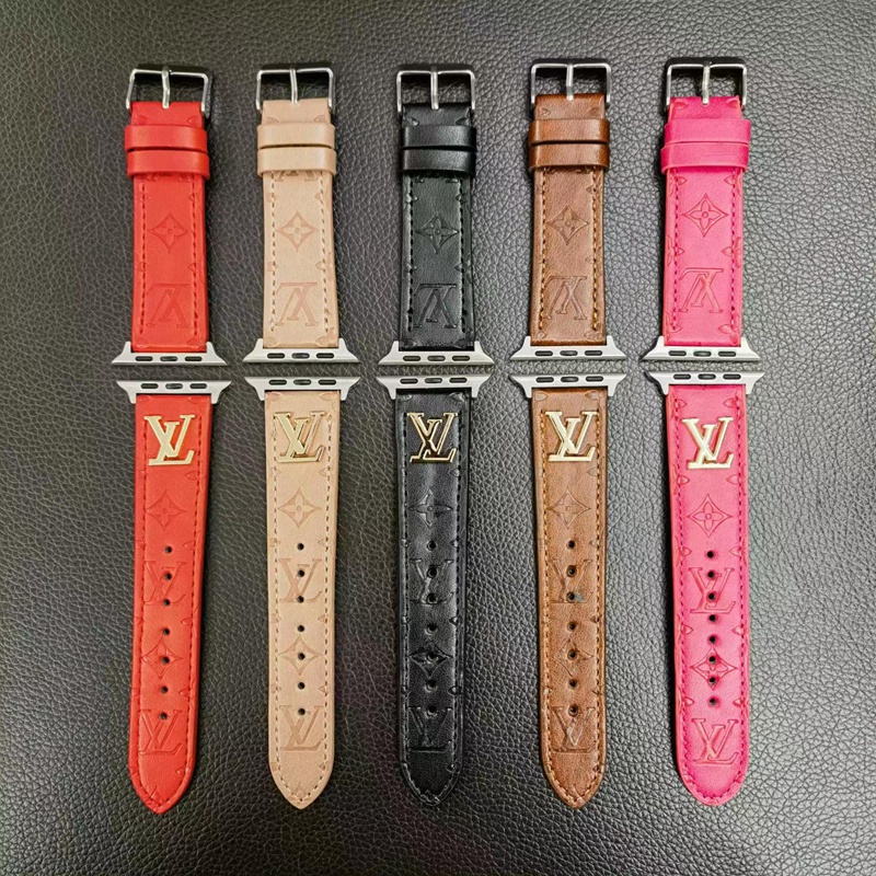 LV ブランド アップルウォッチ 8/SE2/Ultra/7バンド オシャレ ルイヴィトン レザー  立体 モノグラム Apple Watch 8/7/se2/ultra/6/5/se/4/3/2ベルト 大人気 ストラップ メンズ レディース