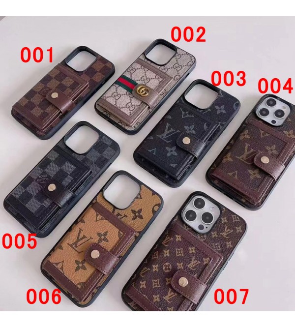 LV ルイヴィトン ブランド Gucci グッチ iPhone 1514/14 Pro/14 Pro Maxケース かわいい 財布型 カード収納 レザー 小銭入れ モノグラム ジャケット型 アイフォン1514プロ マックス/14プロ/14/13/12/11カバー コピー レディース