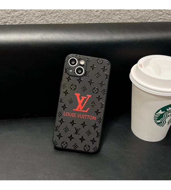 SUPREME/シュプリーム LV/ルイヴィトン ブランド iphone 14/14 pro/14 pro maxケース オシャレ モノグラム ジャケット型 TPU製 黒色 アイフォン14/14プロ/14プロマックス/13/12/11/x/xs/xr/8/7カバー 全面保護 コピー ファッション メンズ レディース