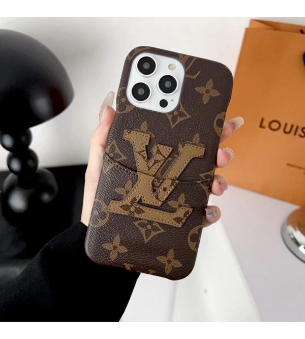 LV ブランド ルイヴィトン iPhone 14/14 Pro/14 Pro Max/14 Plusケース かわいい カード入れ レザー モノグラム ジャケット型 アイフォン14/14プロ/14プロ マックス/14プラス/13/12カバー コピー ファッション メンズ レディース 