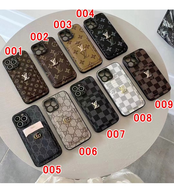 LV ルイヴィトン GUCCI グッチ ブランド iPhone 14/14 Pro/14 Pro Maxケース かわいい カード入れ レザー製 モノグラム ジャケット型 アイフォン14/14プロ/14プロマックス/13/12/11カバー コピー ファッション メンズ レディース