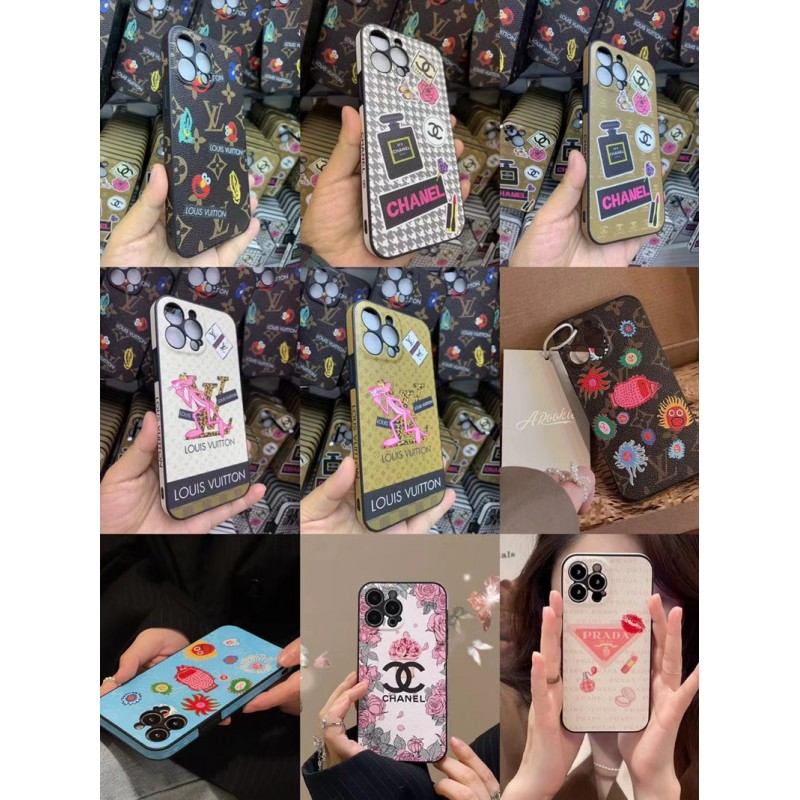 CHANEL/シャネル LV/ルイヴィトン PRADA/プラダ ブランド iPhone 14/14 Pro/14 Pro maxケース 個性 モノグラム ピンク・パンサー 花柄 セサミストリート 化粧品 キャラクター風 ジャケット型 アイフォン14/14プロ/14プロ マックス/13/12/11カバー ファッション メンズ レディース