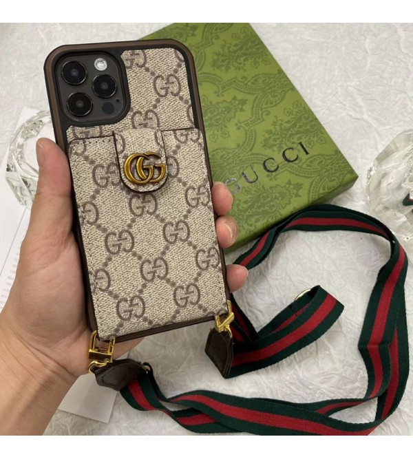 GUCCI/グッチ LV/ルイヴィトン ブランド iPhone 14/14 Pro/14 Pro Max/14 Plusケース かわいい ストラップ付き 財布バッグ型  カード入れ レザー 紛失防止 アイフォン14/14プロ/14プロ マックス/14プラス/13/12/11/x/xs/xr/8 plus/7+カバー コピー ファッション メンズ レディース