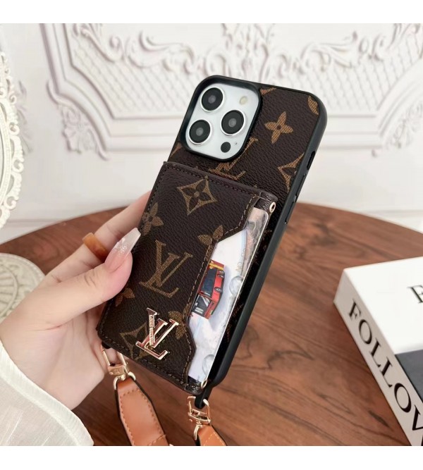 Lv ルイヴィトン女性向け Gucci グッチ iphone15pro max xr xs max 8/7 plusケース ガラス型 男女兼用 人気 ブランド iphone15 14 13 12 proケース  手帳型 ストラップ付き アイフォン15 14 13 スマホケース インスタ風