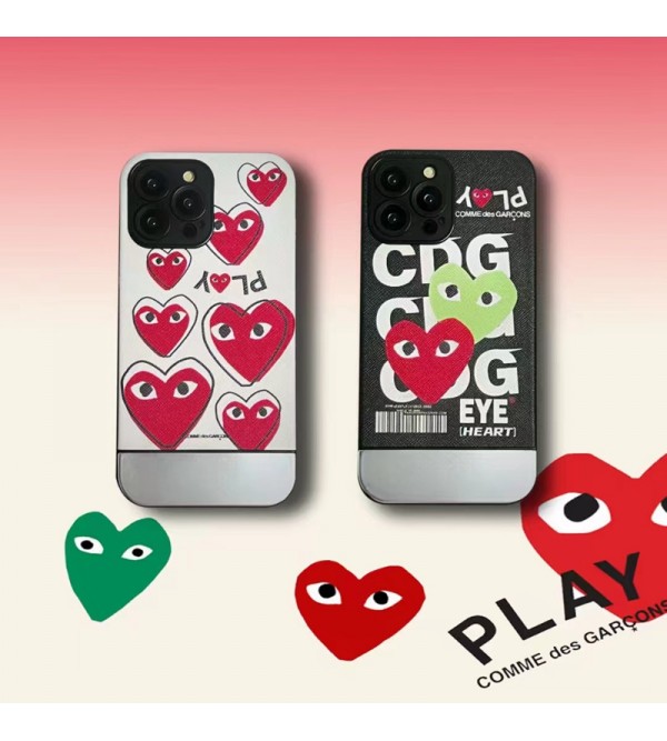 NIKE ナイキ CDG コムデギャルソン ハイブランド iphone 14/14 pro/14 pro maxケース オシャレ メッキ 心柄 モノグラム Comme des Garçons ジャケット型 アイフォン14/14プロ/14プロマックス/13/12/11カバー 芸能人愛用 メンズ レディーズ