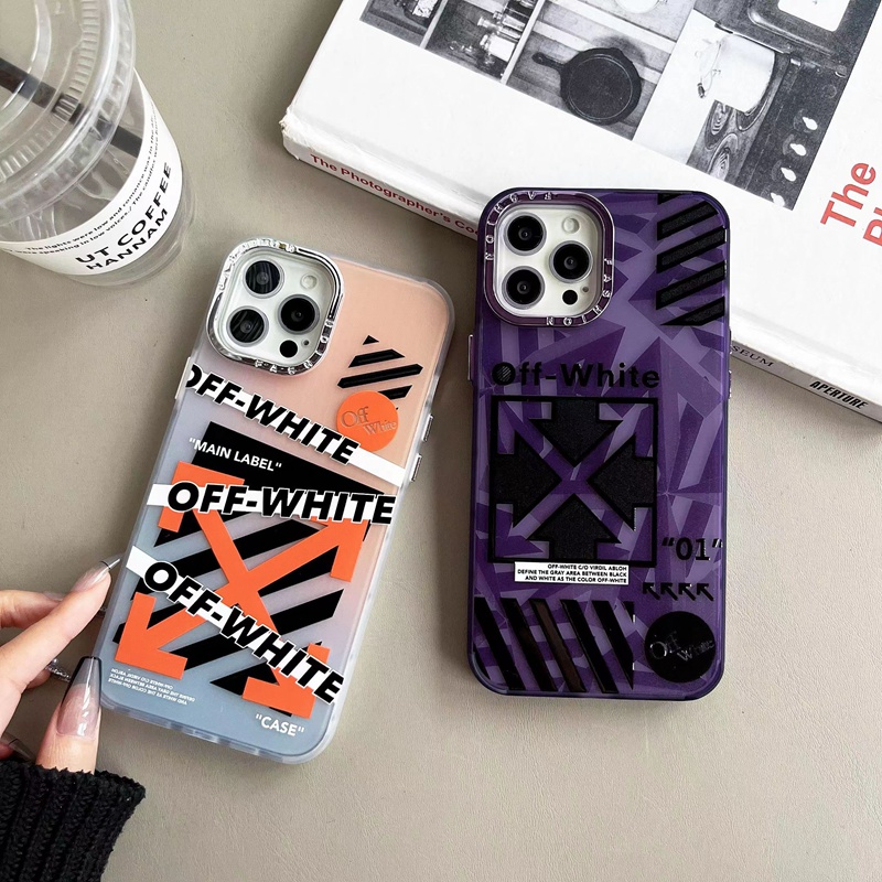 Off-White ハイブランド オフホワイト iPhone 14 Pro max/14 Pro/14ケース おしゃれ 矢印柄 クリアケース ジャケット型 透明 アイフォン14プロ マックス/14プロ/14/13/12/11カバー ファッション メンズ レディース