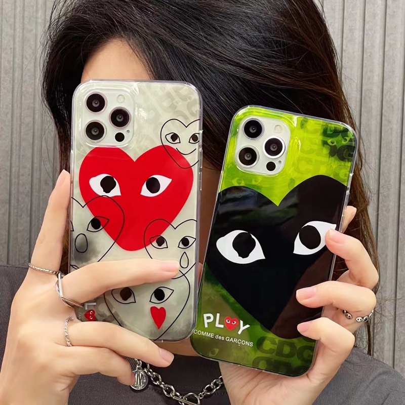 CDG/コムデギャルソン ブランド iphone 13/13 pro/13 pro maxケース 個性 ジャケット型 川久保玲 クリアケース モノグラム 芸能人愛用 アイフォン13/13プロ/13プロ マックス カバー ファッション メンズ レディース