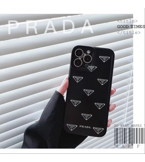 PRADA プラダ ブランド iphone 13/13 pro/13 pro maxケース シンプル ビジネス セレブ愛用 モノグラム 激安スマホケース アイフォン13/12/11/x/xs/xr/8/7カバー ファッション メンズ レディース