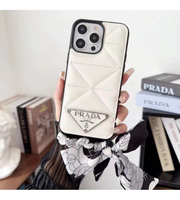 Prada プラダ女性向け iphone15pro max xr xs max 8/7 plusケース ガラス型 モノグラム iphone 15 14 plusケース 個性ブランド アイフォン15 8/7 plus se3 2 14 plus ケース 韓国風