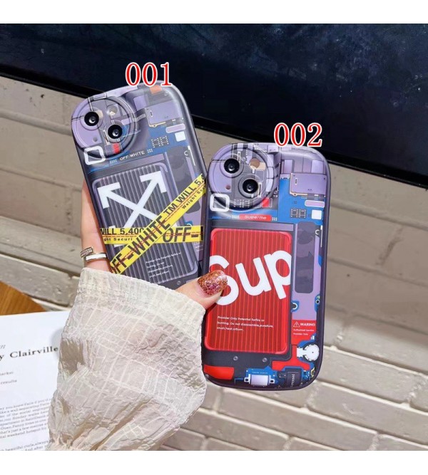 SUPREME/シュプリーム ハイブランド OFF-WHITE/オフホワイト iphone 13/13 pro/13 pro maxケース 個性 楕円風 スーツケース柄 ジャケット型 モノグラム ファッション メンズ レディーズ