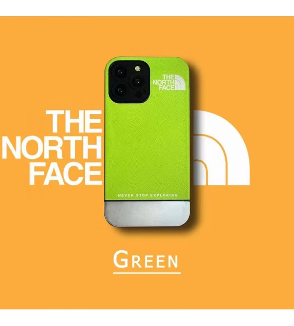 The North Face ブランド ザ.ノース.フェイス iphone 14/14 pro/14 pro maxケース オシャレ メッキ風 モノグラム 芸能人愛用 ジャケット型 耐衝撃 アイフォン14/14プロマックス/14プラス/13/12/11カバー メンズ レディーズ