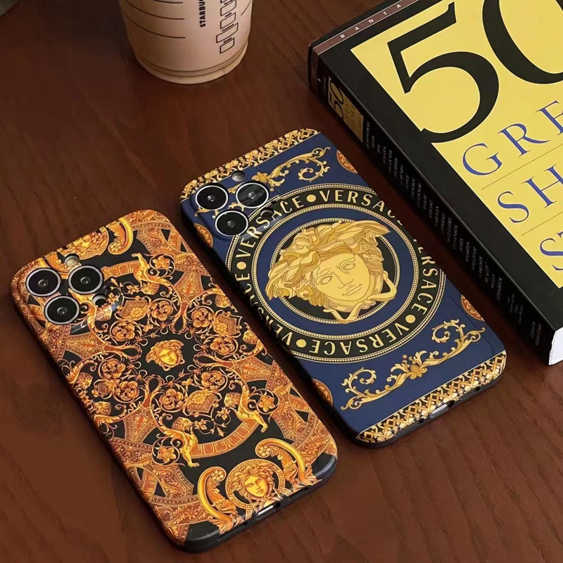 VERSACE ブランド ヴェルサーチ iphone 14/14 pro/14 pro maxケース オシャレ メドゥーサ柄 ジャケット型 モノグラム アイフォン14/13/12/11カバー 大人気 メンズ レディーズ