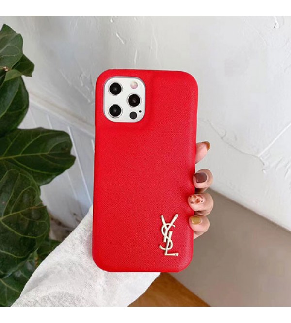 ysl イブサンローラン ブランド iphone 13/13 pro/13 pro max/13 miniケース 激安 Yves Saint Laurent レザー シンプル セレブ愛用 iphone12/12 pro/12 pro maxケース 大人気  iphone x/xs/xr/8/7 plusケース 4色 ファッション メンズ レディース