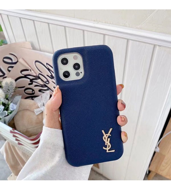 ysl イブサンローラン ブランド iphone 13/13 pro/13 pro max/13 miniケース 激安 Yves Saint Laurent レザー シンプル セレブ愛用 iphone12/12 pro/12 pro maxケース 大人気  iphone x/xs/xr/8/7 plusケース 4色 ファッション メンズ レディース